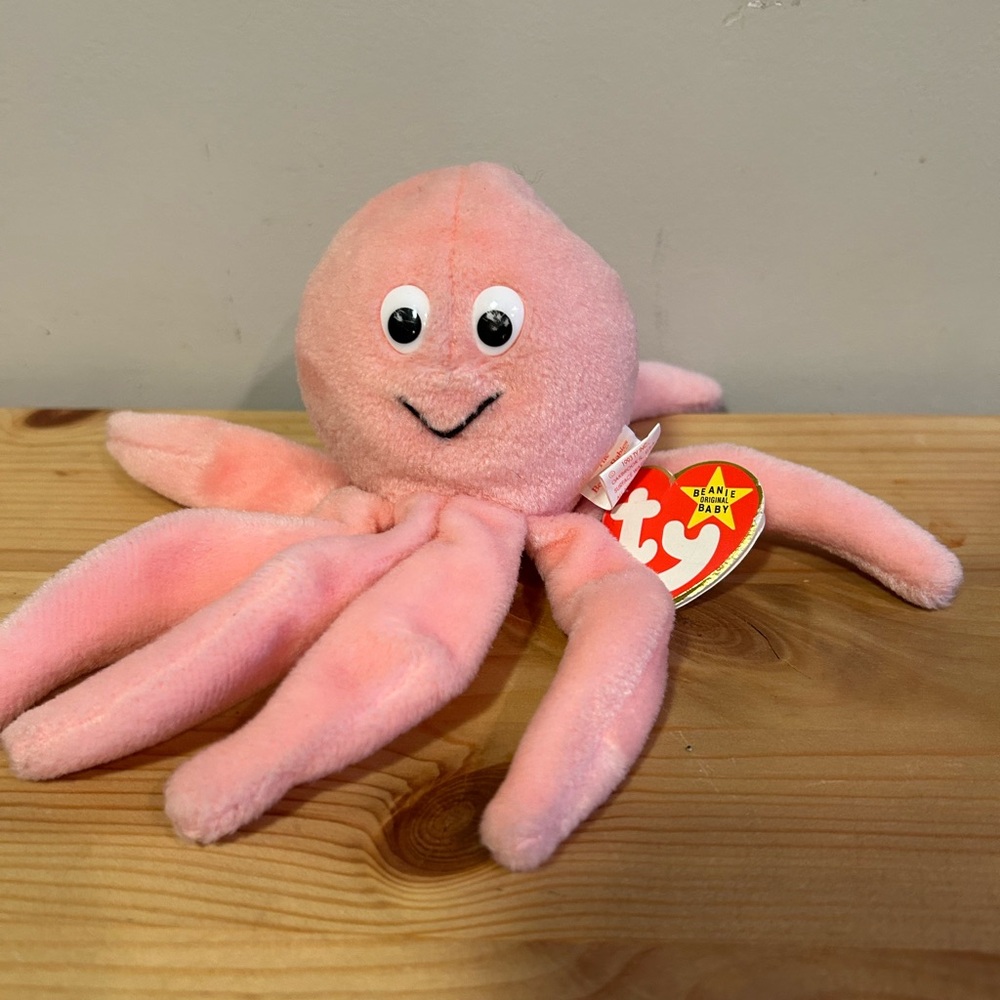 TY Beanie Babies Collection Inky Octopus 1993 PVC Pellets